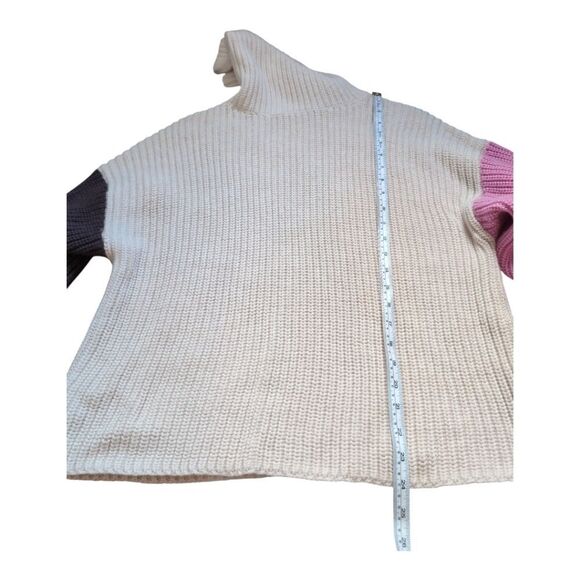 Rare Aritzia Wilfred 100% merino wool Guell Oversized turtleneck sweater💜🖤 🤍 - Picture 9 of 13